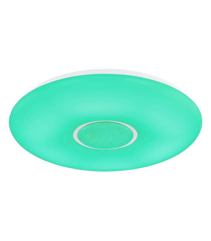 Sully Decorative Flush Ceiling Light White 1x RGB LED Dimmable 3000-6500K Timer-9