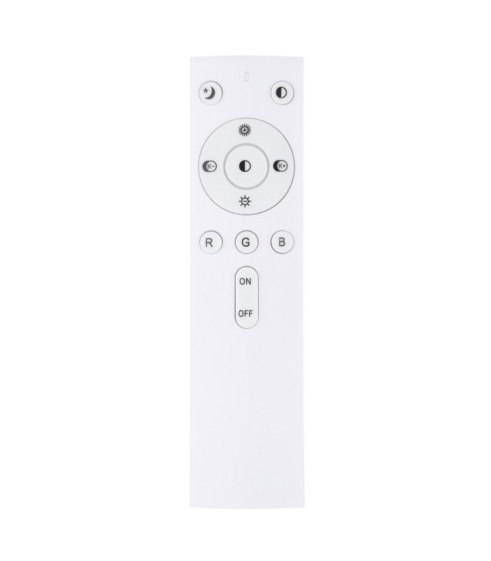 Sully Decorative Flush Ceiling Light White 1x RGB LED Dimmable 3000-6500K Timer-12