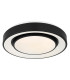Sully Decorative Flush Ceiling Light Black LED Dimmable 3000-6500K Remote Control-1