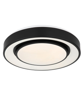 Sully Decorative Flush Ceiling Light Black LED Dimmable 3000-6500K Remote Control-1