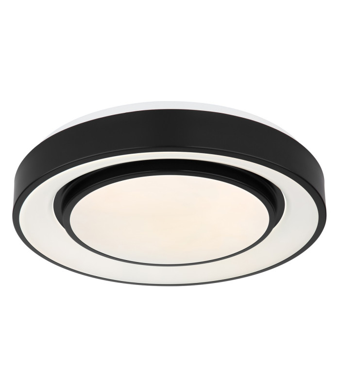 Sully Decorative Flush Ceiling Light Black LED Dimmable 3000-6500K Remote Control-1