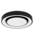 Sully Decorative Flush Ceiling Light Black LED Dimmable 3000-6500K Remote Control-2