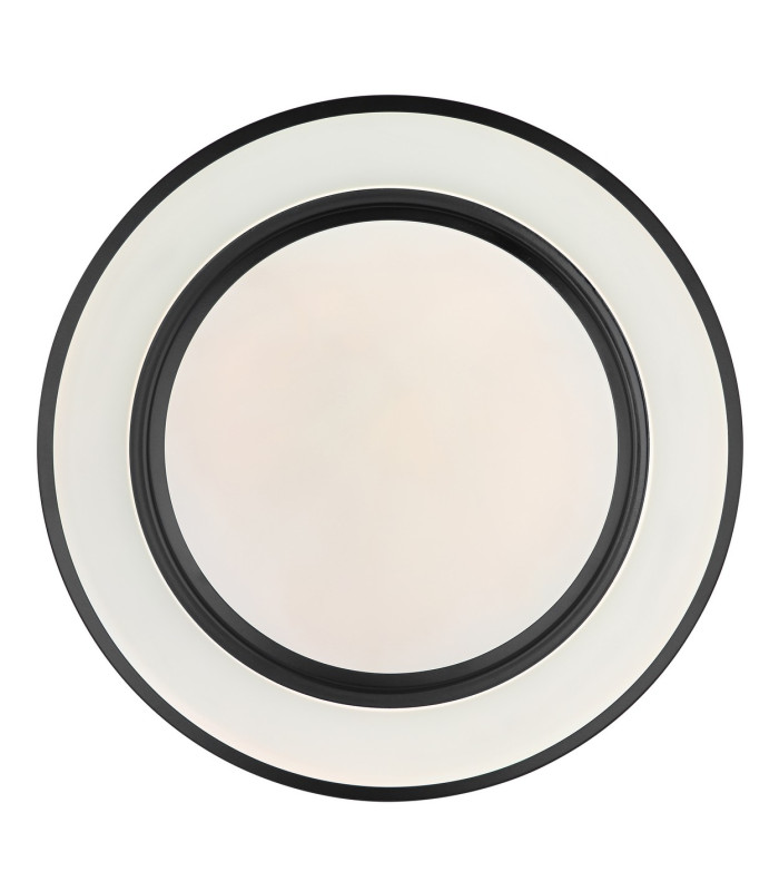 Sully Decorative Flush Ceiling Light Black LED Dimmable 3000-6500K Remote Control-3