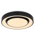 Sully Decorative Flush Ceiling Light Black LED Dimmable 3000-6500K Remote Control-6