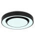 Sully Decorative Flush Ceiling Light Black LED Dimmable 3000-6500K Remote Control-7