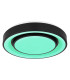 Sully Decorative Flush Ceiling Light Black LED Dimmable 3000-6500K Remote Control-10
