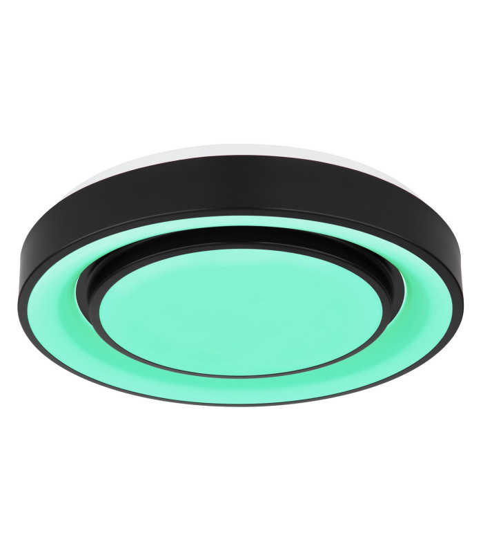 Sully Decorative Flush Ceiling Light Black LED Dimmable 3000-6500K Remote Control-10