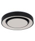 Sully Decorative Flush Ceiling Light Black LED Dimmable 3000-6500K Remote Control-15
