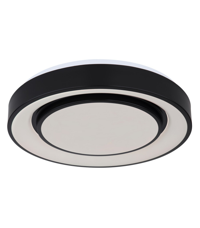 Sully Decorative Flush Ceiling Light Black LED Dimmable 3000-6500K Remote Control-15