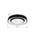 Sully Decorative Flush Ceiling Light Black LED Dimmable 3000-6500K Remote Control-16