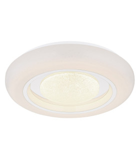Burro Decorative Flush Ceiling Light White LED Dimmable 2700-6500K Remote Control-1