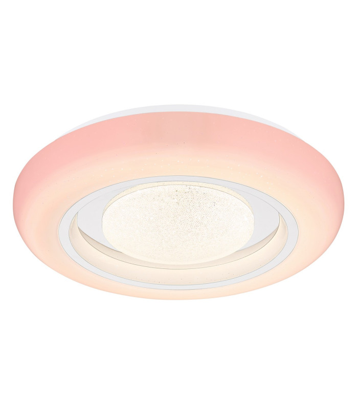 Burro Decorative Flush Ceiling Light White LED Dimmable 2700-6500K Remote Control-11