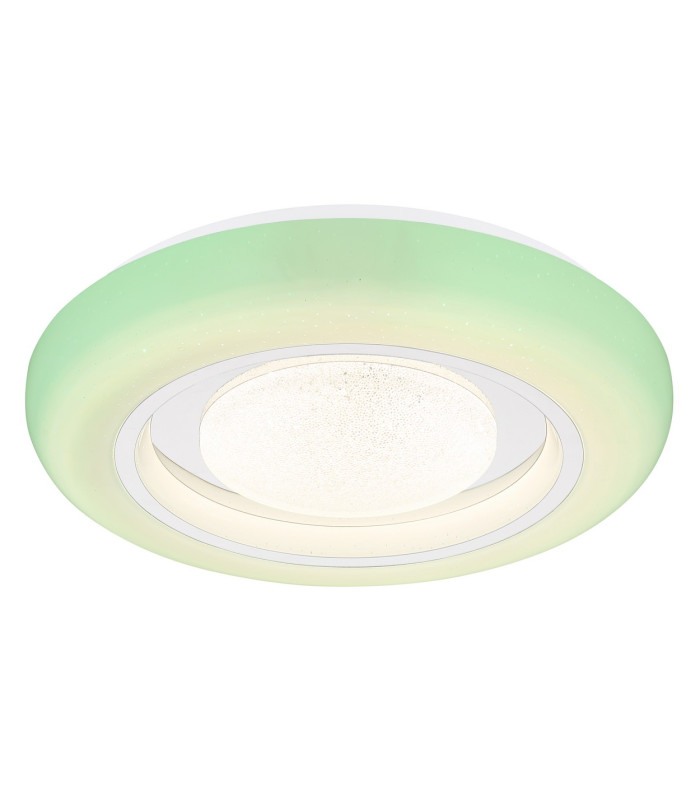 Burro Decorative Flush Ceiling Light White LED Dimmable 2700-6500K Remote Control-12