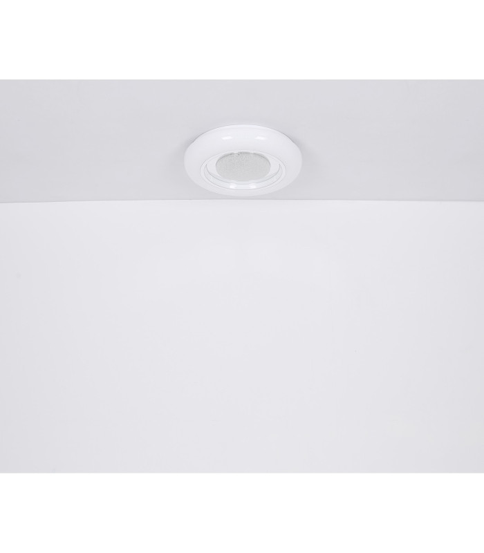 Burro Decorative Flush Ceiling Light White LED Dimmable 2700-6500K Remote Control-16