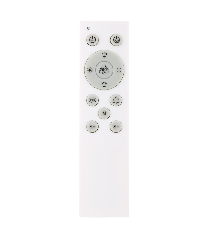 Burro Decorative Flush Ceiling Light White LED Dimmable 2700-6500K Remote Control-17