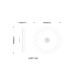 Dunny Decorative Flush Ceiling Light White LED Dimmable 2700-6500K Remote Control-13
