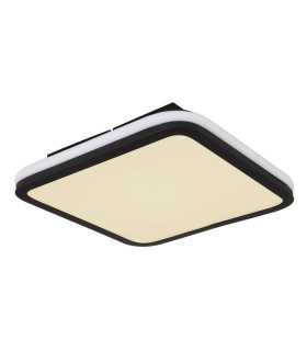 Jaxxi Flush Ceiling Light Matt Black LED Dimmable 2700-6500K Remote Control-1