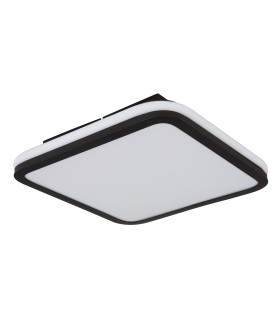Jaxxi Flush Ceiling Light Matt Black LED Dimmable 2700-6500K Remote Control-2