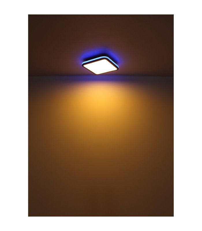 Jaxxi Flush Ceiling Light Matt Black LED Dimmable 2700-6500K Remote Control-14