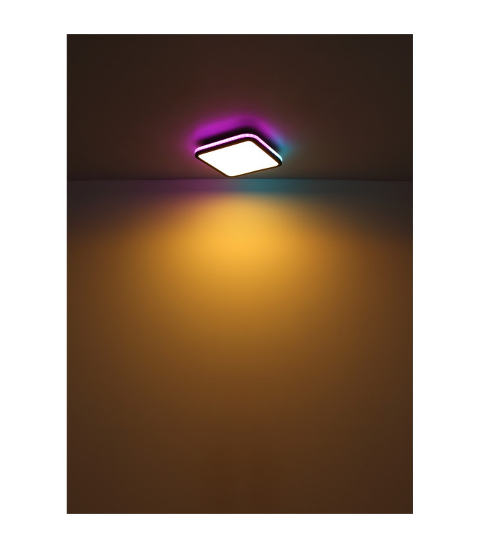 Jaxxi Flush Ceiling Light Matt Black LED Dimmable 2700-6500K Remote Control-16