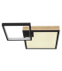 Jacky 60x41cm Integrated LED Semi Flush Ceiling Light Matt Black 2x LED Dimmable 2700-6500K Remote Control-3