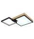 Jacky 60x41cm Integrated LED Semi Flush Ceiling Light Matt Black 2x LED Dimmable 2700-6500K Remote Control-6