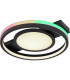 Gisell Integrated LED Semi Flush Ceiling Light Matt Black LED Dimmable 3000-6500K Remote Control-1
