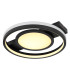 Gisell Integrated LED Semi Flush Ceiling Light Matt Black LED Dimmable 3000-6500K Remote Control-6
