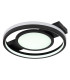 Gisell Integrated LED Semi Flush Ceiling Light Matt Black LED Dimmable 3000-6500K Remote Control-7