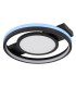 Gisell Integrated LED Semi Flush Ceiling Light Matt Black LED Dimmable 3000-6500K Remote Control-10
