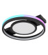 Gisell Integrated LED Semi Flush Ceiling Light Matt Black LED Dimmable 3000-6500K Remote Control-12