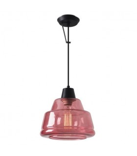 1 Light Wall / Dome Ceiling Pendant Magenta, E27 - 1