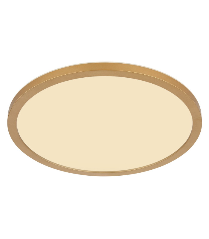 Sapana 42cm Round Flush Ceiling Light Brass-Coloured Matt IP44 LED 3000K-1