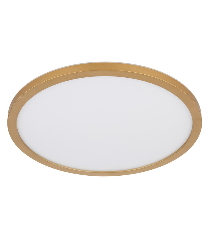 Sapana 42cm Round Flush Ceiling Light Brass-Coloured Matt IP44 LED 3000K-2