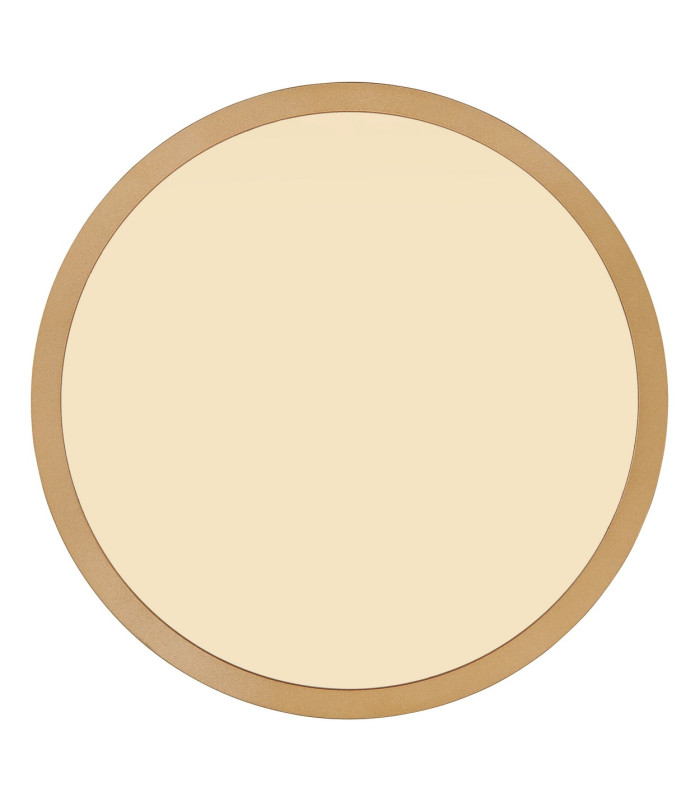 Sapana 42cm Round Flush Ceiling Light Brass-Coloured Matt IP44 LED 3000K-3