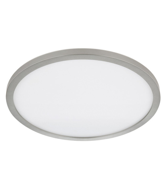 Sapana 42cm Round Flush Ceiling Light Nickel Matt IP44 LED 3000K-2