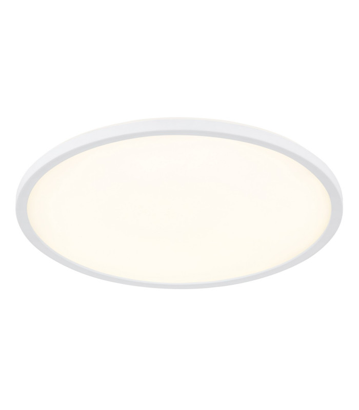 Sapana 42cm Round Flush Ceiling Light White IP44 LED 3000K-1