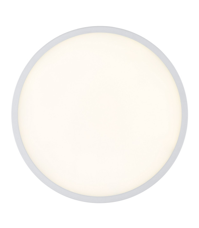 Sapana 42cm Round Flush Ceiling Light White IP44 LED 3000K-3