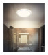 Sapana 42cm Round Flush Ceiling Light White IP44 LED 3000K-12