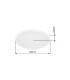 Sapana 42cm Round Flush Ceiling Light White IP44 LED 3000K-14