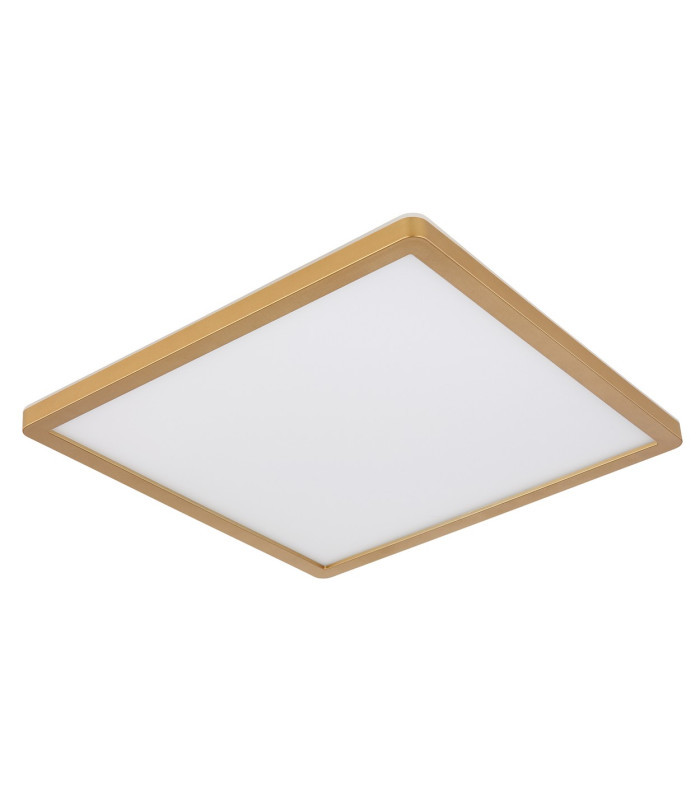Sapana 30cm Square Flush Ceiling Light Brass-Coloured Matt IP44 LED 3000K-2