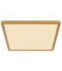 Sapana 30cm Square Flush Ceiling Light Brass-Coloured Matt IP44 LED 3000K-3
