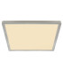 Sapana 30cm Square Flush Ceiling Light Nickel Matt IP44 LED 3000K-3