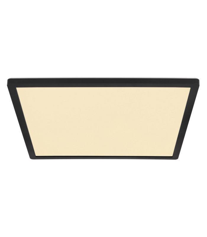 Sapana 42cm Square Flush Ceiling Light Black IP44 LED 3000K-3