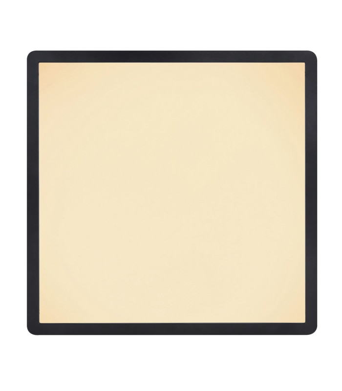 Sapana 42cm Square Flush Ceiling Light Black IP44 LED 3000K-4
