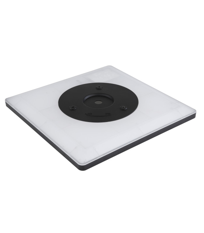 Sapana 42cm Square Flush Ceiling Light Black IP44 LED 3000K-8