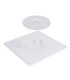 Sapana 42cm Square Flush Ceiling Light White IP44 LED 3000K-6