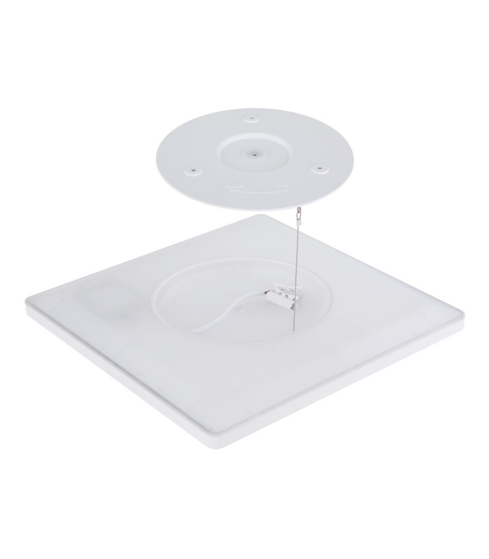 Sapana 42cm Square Flush Ceiling Light White IP44 LED 3000K-7