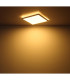Sapana 42cm Square Flush Ceiling Light White IP44 LED 3000K-9