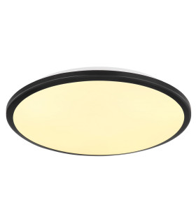 Xander Flush Ceiling Light Matt Black LED 3000K-1